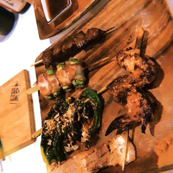 Oak & Coal - chicken wings, shiahito peppers, pork belly, pork belly & asparagus, wagyu beef - Japanese Near Me - Costa Mesa, California Oak & Coal - chicken wings, shiahito peppers, pork belly, pork belly & asparagus, wagyu beef - Japanese Near Me - Costa Mesa, California