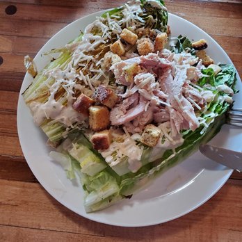Garage Bowling & Bar - Smoked Caesar salad with pulled chicken, delicious!! - Bars Near Me - Waconia, Minnesota Garage Bowling & Bar - Smoked Caesar salad with pulled chicken, delicious!! - Bars Near Me - Waconia, Minnesota