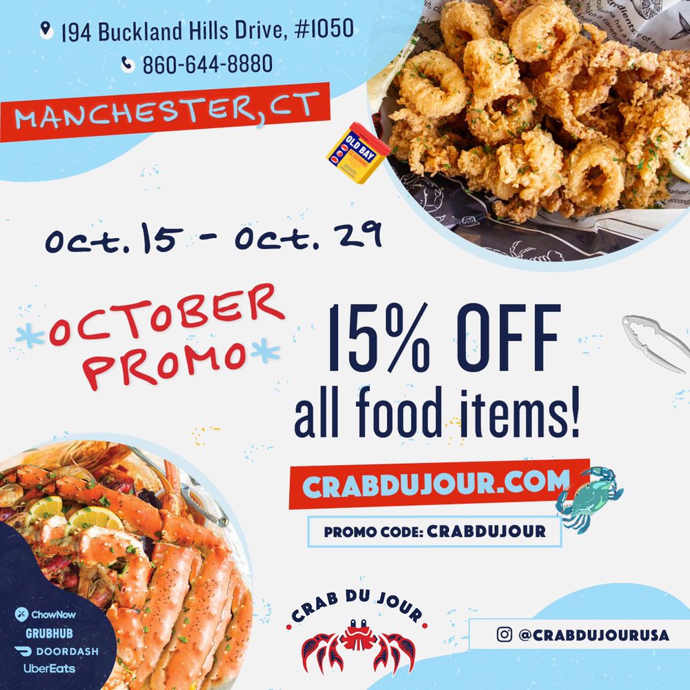 CRAB DU JOUR CAJUN SEAFOOD MANCHESTER CLOSED Updated June 2024