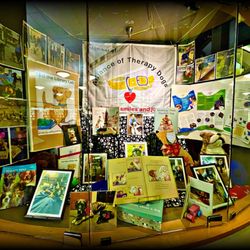 Woodward Park Regional Library - Alliance of Therapy Dogs display 9/12/23