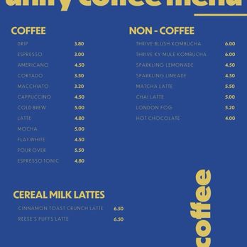Unify Coffee - Coffee Menu - Coffee & Tea Near Me - Nicholasville, Kentucky