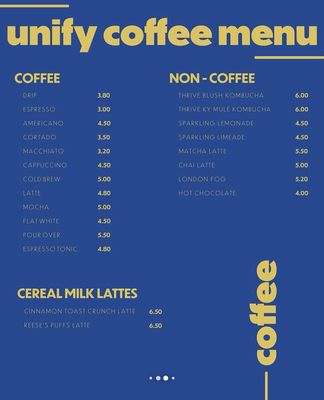 Menu photo 2 Unify Coffee Nicholasville, KY