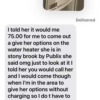 Blue Sky Plumbing - This is the text message - Plumbing Near Me - Mount Dora, Florida