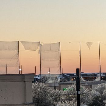 Topgolf - Closed today severe ice damage. That's ice frozen to the net and the weight bringing it down! - Golf Near Me - Allen, Texas Topgolf - Closed today severe ice damage. That's ice frozen to the net and the weight bringing it down! - Golf Near Me - Allen, Texas