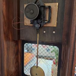 The Clock Shoppe - My gutted Landmark clock that no longer keeps time.  The chime mechanism is gone.
