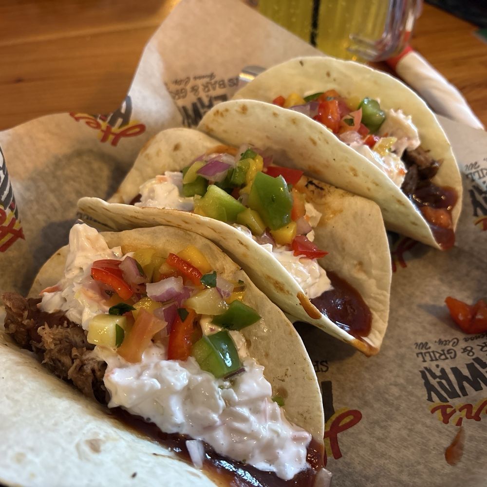 Herner's Hideaway - The honey barbecue pulled pork tacos - Bars Near Me - Genoa City, Wisconsin Herner's Hideaway - The honey barbecue pulled pork tacos - Bars Near Me - Genoa City, Wisconsin