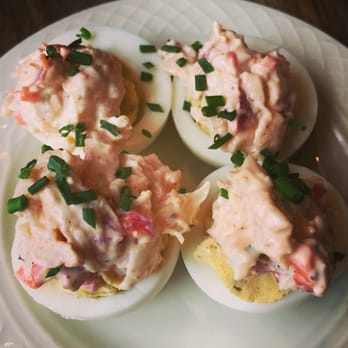 The Dead Rabbit - Deviled lobster eggs - Cocktail Bars Near Me - New York, New York The Dead Rabbit - Deviled lobster eggs - Cocktail Bars Near Me - New York, New York
