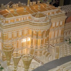 Vietnamese New Year Tet Festival - Annandale - White House made of bamboo sticks