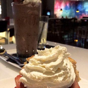 Nerdvana - Go for the Bad Ass Boss Monster shake instead of the strawberry shortcake if you want a more decadent dessert - New American Near Me - Frisco, Texas Nerdvana - Go for the Bad Ass Boss Monster shake instead of the strawberry shortcake if you want a more decadent dessert - New American Near Me - Frisco, Texas