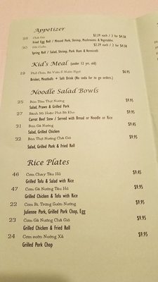 Menu photo 7 Pho Tai Burien, WA