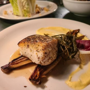 Multnomah Whiskey Library - Fish of the day, halibut - Lounges Near Me - Portland, Oregon