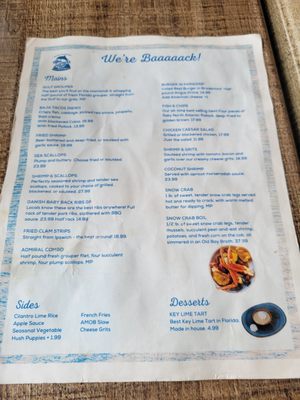 Menu photo 7 Anna Maria Oyster Bar - Pier Bradenton Beach, FL