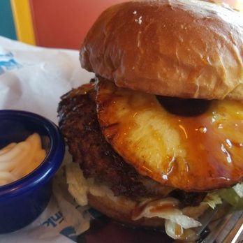 Islands Restaurant - Hawaiian burger w/ mayo on the side - Burgers Near Me - Cerritos, California Islands Restaurant - Hawaiian burger w/ mayo on the side - Burgers Near Me - Cerritos, California