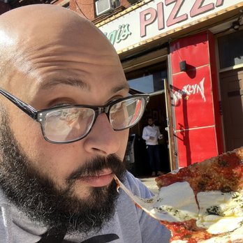 Luigi's Pizza - Cheese pull - Pizza Near Me - Brooklyn, New York
