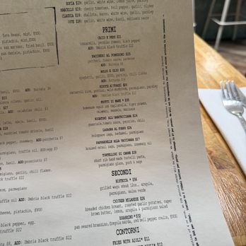OSTE - MENU as of JULY 2026 - Italian Near Me - Los Angeles, California