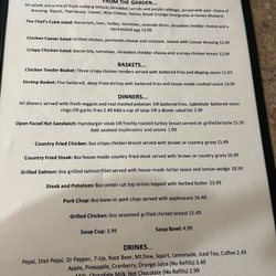 Caribou Cafe - Salads, baskets, dinner, and drinks menu