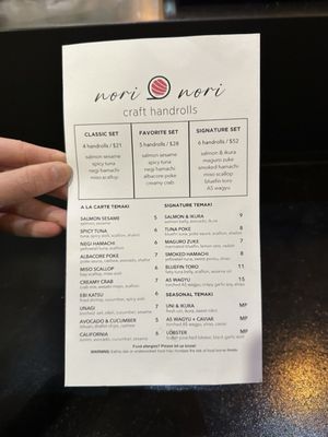 NORI NORI - CRAFT HANDROLLS - CLOSED - Updated July 2026 - 439