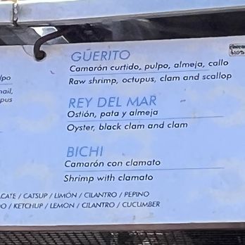 El Güero Mariscos - menu - Seafood Near Me - Ensenada, BCN El Güero Mariscos - menu - Seafood Near Me - Ensenada, BCN
