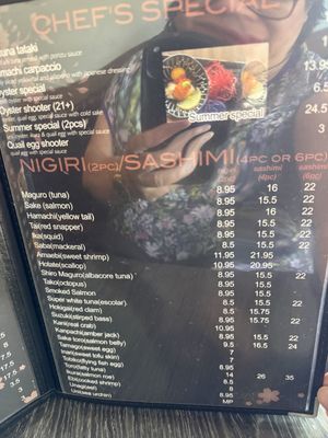 Menu photo 3 Sake Blue Orinda, CA