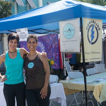 Powerline Pilates + Wellness - Boothing the Laurel Street Fair with our friends at Anasa Yoga. - Pilates Near Me Powerline Pilates + Wellness - Boothing the Laurel Street Fair with our friends at Anasa Yoga. - Pilates Near Me