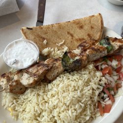 Leo's Country Oven - Chicken kabob had decent flavor but the middle pieces were undercooked and still a little raw in the middle...