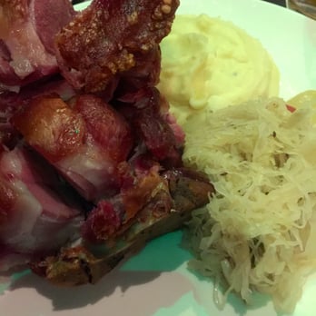 Biergarten German Bar & Restaurant - Schweinshaxe, roasted pork knuckle. Yum! - German Near Me - Hong Kong, HK