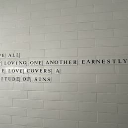 Bathroom wall