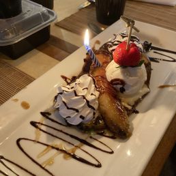 Yummy baked banana dessert situation