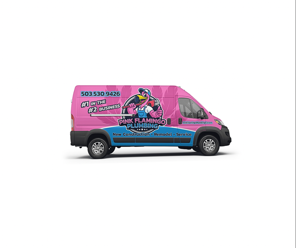Slide of Pink Flamingo Plumbing