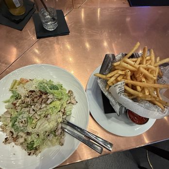 Metropole Bar & Kitchen - Chicken salad with truffle fries - American Near Me - Los Angeles, California