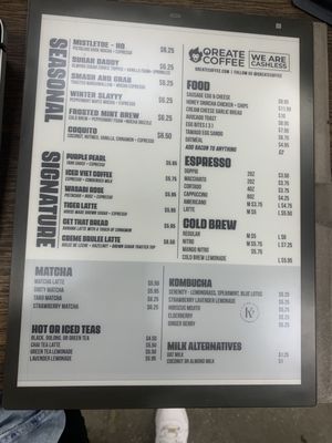Menu photo 4 Qreate Coffee + Studio Orlando, FL Menu photo 4 Qreate Coffee + Studio Orlando, FL