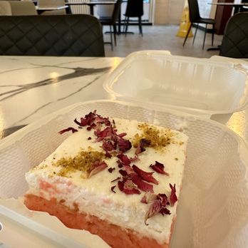 Heyma Yemeni Coffee - Rose Milk Cake - Coffee & Tea Near Me - Berkeley, California Heyma Yemeni Coffee - Rose Milk Cake - Coffee & Tea Near Me - Berkeley, California