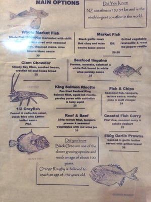 Menu photo 2 Seafood Central Auckland, AUK