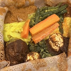 Ethiopian Cafe - 19A. Meat Combo for 2 Person
