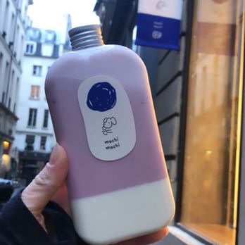 Machi Machi - Fresh strawberry milk latte with panna cotta! - Bubble Tea Near Me - Paris, 01