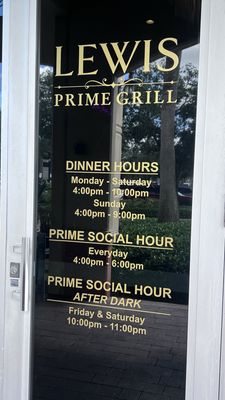 Menu photo 3 Lewis Prime Grill Wellington, FL