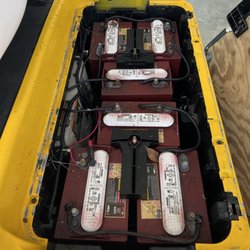 Cary Cart Company - Here is the debris left after the flood waters covered my batteries.
