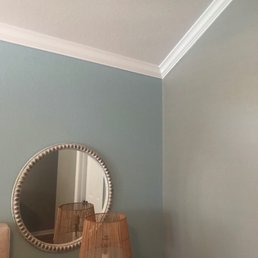 Trim and ceiling done Trim and ceiling done