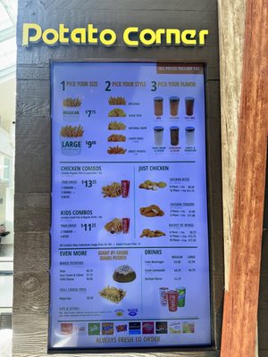 Menu photo 4 Potato Corner Roseville, CA