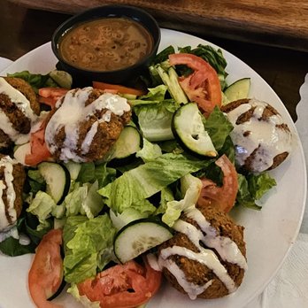 Caspian Restaurant - Falafel salad. - Mediterranean Near Me - Mountain View, California