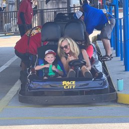 Go cart rides are the best.