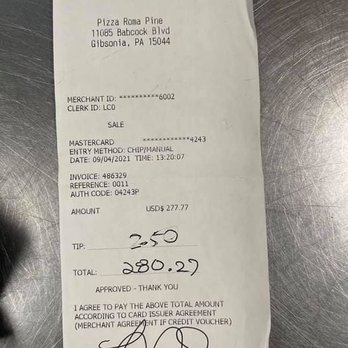 Pizza Roma Pine - Look at what some asshole did here!   Disgusting. - Pizza Near Me - Gibsonia, Pennsylvania