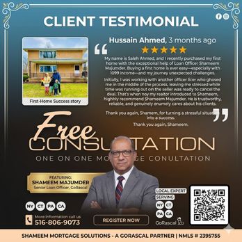 Shameem Majumder - GoRascal - From Uncertainty to Ownership: A Success Story - Client Review. #shameemmortgagesolutions - Mortgage Lenders Near Me - Brooklyn, New York