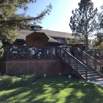 Lava Cap Winery - View of their deck room from the downstairs patio area - Wineries Near Me - Placerville, California Lava Cap Winery - View of their deck room from the downstairs patio area - Wineries Near Me - Placerville, California
