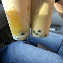 Our drinks IMMEDIATELY after ordering. Do those look fresh to you? Such a waste of $15. Our drinks IMMEDIATELY after ordering. Do those look fresh to you? Such a waste of $15.
