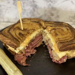 Main Street Custom Cutting & Grill - Reuben with 2 types of cheese