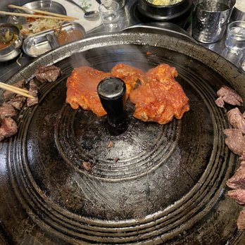 The Cast Iron Pot 3 - Spicy Chicken (Combo Menu) - Korean Near Me - Flushing, New York The Cast Iron Pot 3 - Spicy Chicken (Combo Menu) - Korean Near Me - Flushing, New York