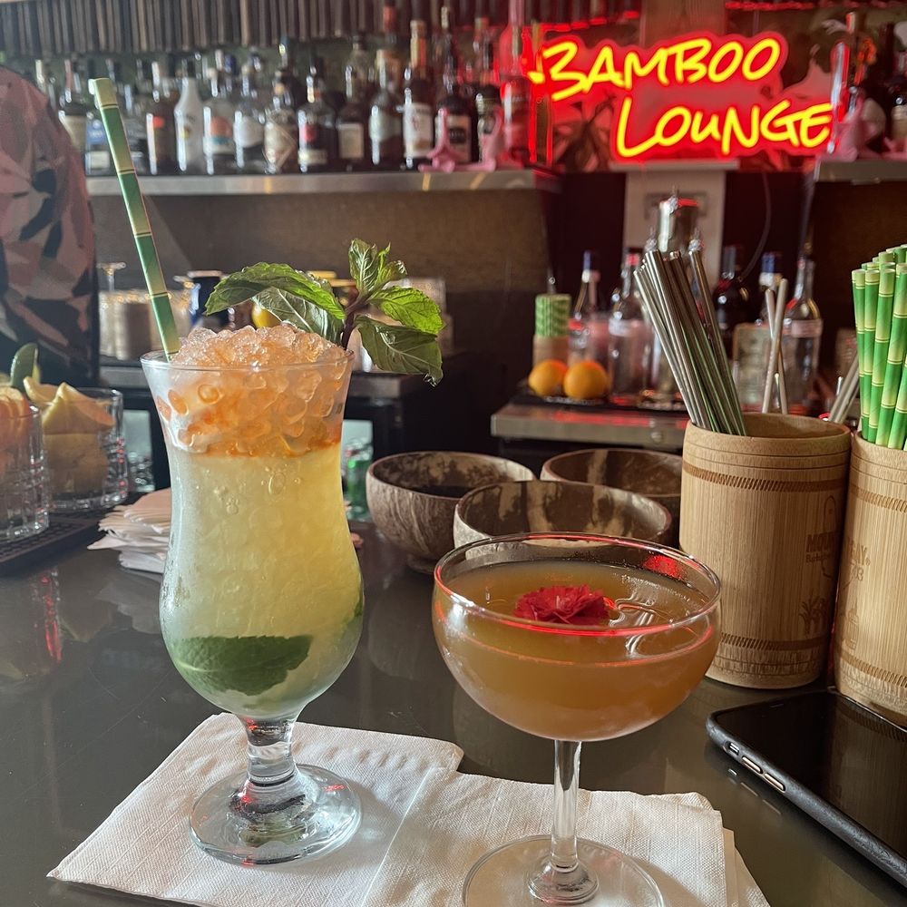 Bamboo Lounge - Queen's Park Swizzle and Dark Daiquiri - Cocktail Bars Near Me - Winston-Salem, North Carolina