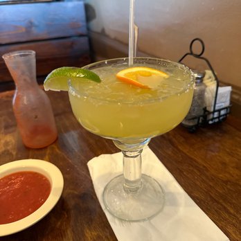 La Altena - a margarita with a slice of orange on the rim - Mexican Near Me - Chattanooga, Tennessee La Altena - a margarita with a slice of orange on the rim - Mexican Near Me - Chattanooga, Tennessee