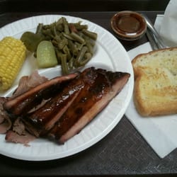 BBQ West - 2 meat plate..ribs/brisket. Very good!!!